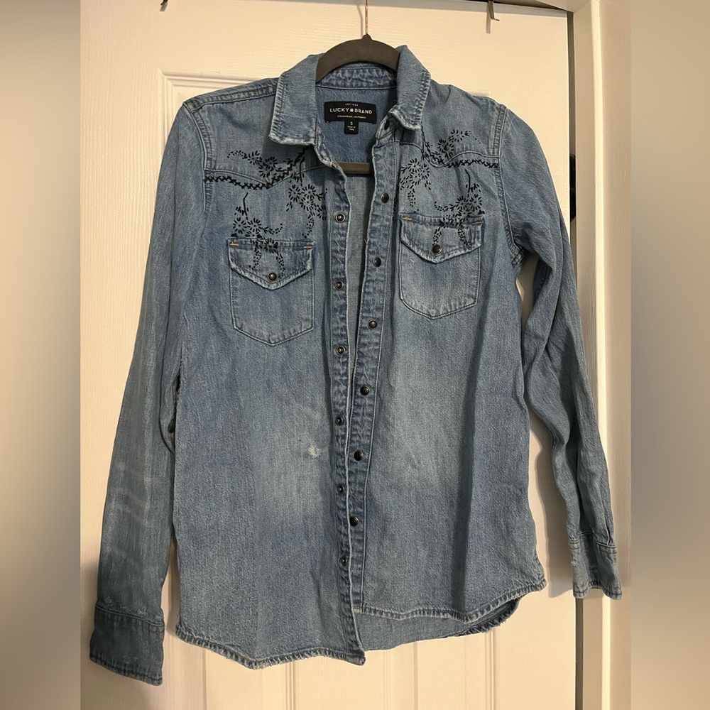 Lucky Brand Classic Blue Denim Shirt/Jacket